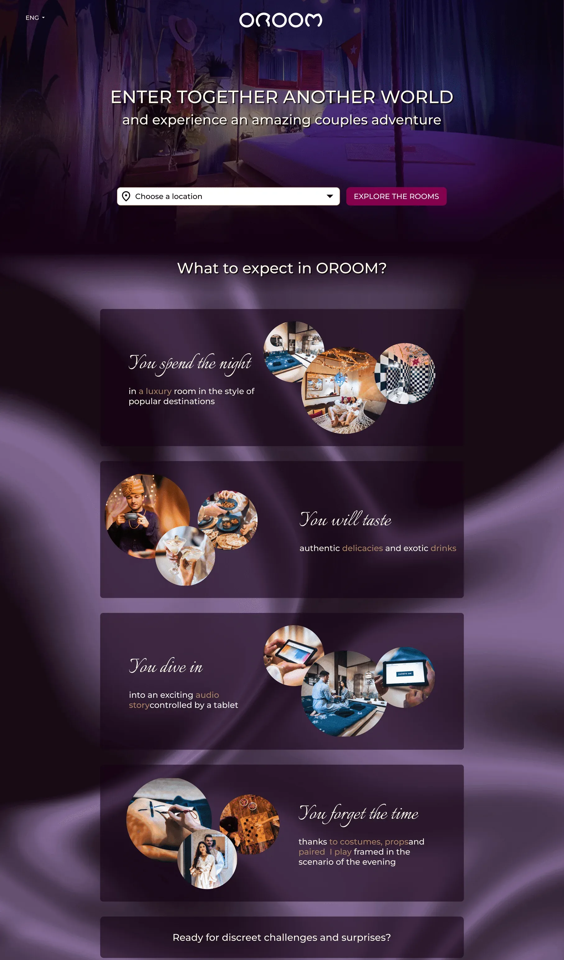 The redesigned homepage